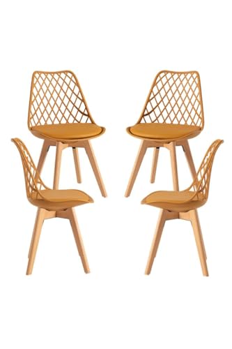 Regalos Miguel - Packs Sillas Comedor - Pack 4 Sillas Mima - Mostaza