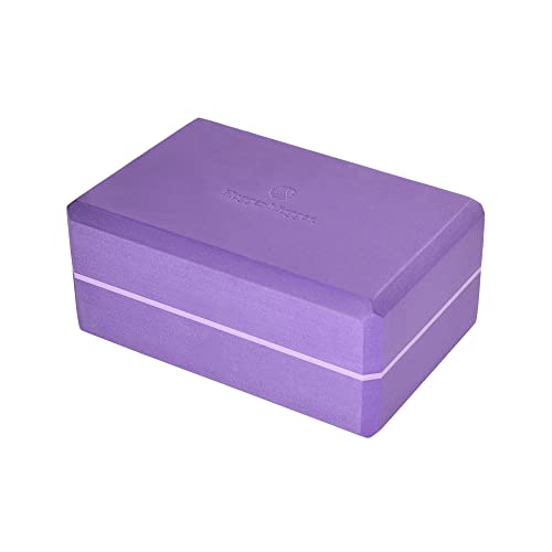 Image of Hugger Mugger 4 in. Foam Yoga Block - Strong and Stable, Beveled Edges for Comfort, Most Favored Block Size, Helps with Alignment and Support in Many Poses