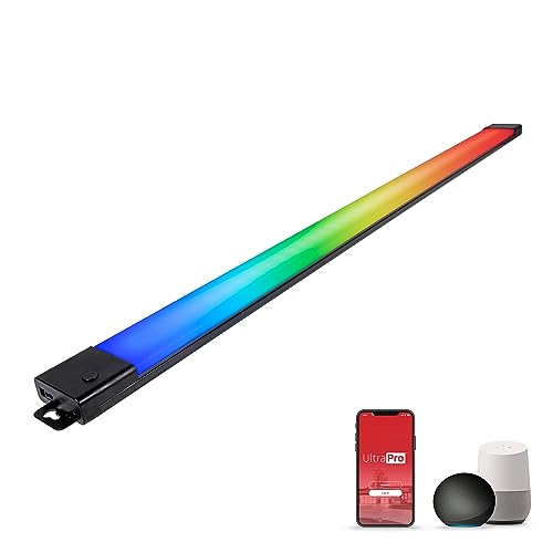 UltraPro Smart Wi-Fi 36 inch Plug-in Under Cabinet Lights, Color Changing, Compatible with Alexa, Works with Google Assistant, Under Cabinet Lighting, Under Counter Lights for Kitchen 57073