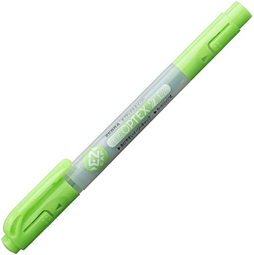 Amazon.co.jp: ゼブラ 蛍光ペン 蛍光オプテックス2 EZ WKT11-G 緑