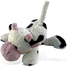 COTA Global Cow Plush Refrigerator Magnet - Fluffy White Cow Stuffed Plush Magnet, Cute Farm Animal Magnet for Kitchen Fridge Door & Locker, Home Decor & Office Decorative Novelty Accessory - 4 Inch