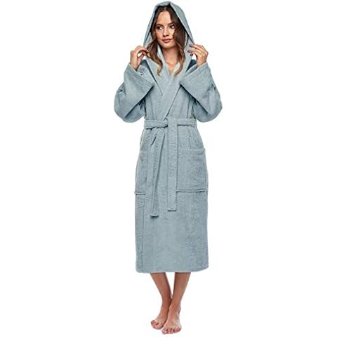 Arus Women's Hooded Bathrobe Cover