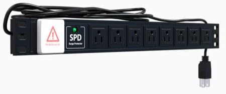 8-outlet power strip for Sysracks 15U Server Rack Cabinet