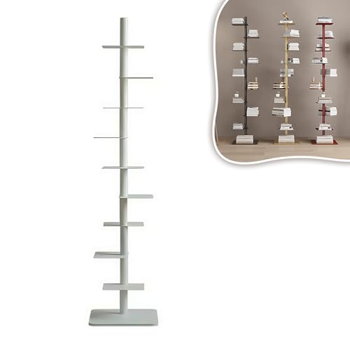 Estantería vertical con ángulos ajustables, estante esquinero que ahorra espacio para salas de estar, oficinas, dormitorios