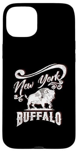 �j���[���[�N �o�b�t�@���[ �A�����J�� �o�C�\�� �E�F�X�^�� ���B���e�[�W �O���t�B�b�N �X�}�z�P�[�X iPhone 15 Plus �p