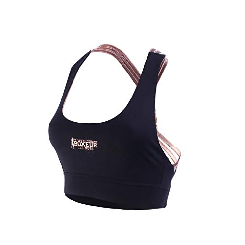 Boxeur Des Rues Fight Activewear Zweifarbiges, wendbares Sporttop, Damen, Kupferfarbe, L thumbnail