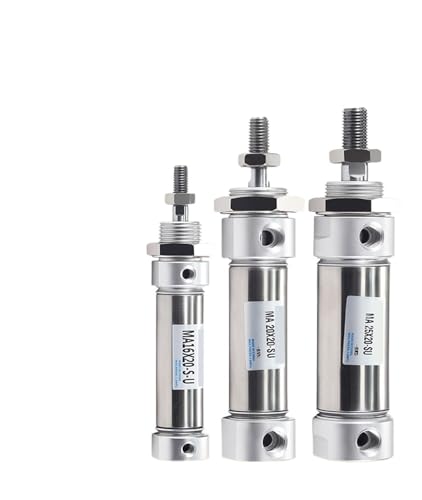 Mini vérin pneumatique MA25 pour guidage linéaire et intégration en espace restreint