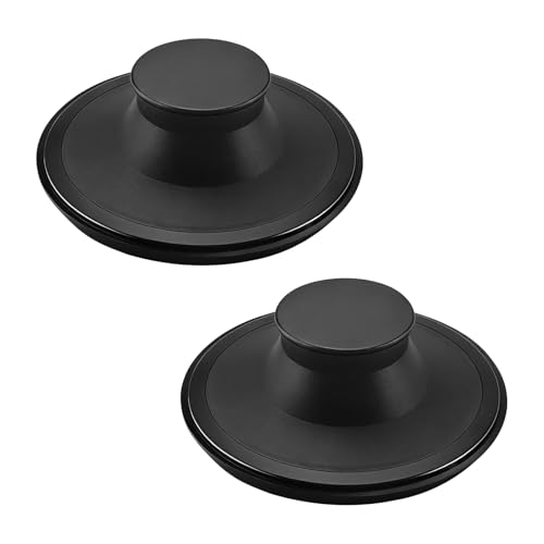 Tapones de desagüe de goma fuerte, paquete de 2 unidades, aptos para desagües estándar de 3,5 pulgadas y modelos InSinkErator STP/STPPL, para uso diario en fregaderos miniatura 1
