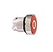 Schneider Electric ZB4BA432 XB4 Spring Return Push Button Head, Red