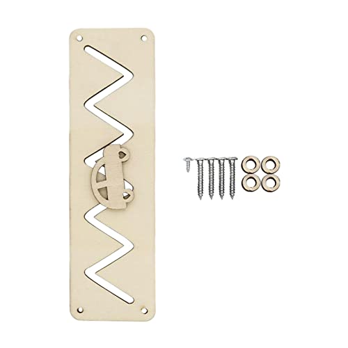 chiwanji Pièces de Planche sensorielle Montessori, Bois Bricolage Jouet matériel Enfants occupé Planche Bricolage Jouet pour Filles Tout-Petits Enfants d'âge Cover