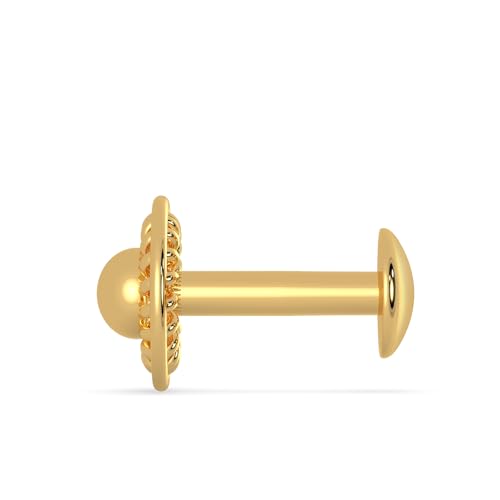 Malabar Gold & Diamonds 22k (916) Yellow Gold Nose Pin