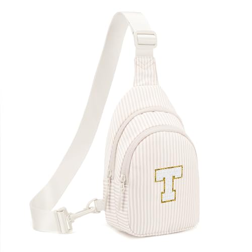 Personalized Girls Sling Bag with Initial Patch - Use Code Z7PD2DAV