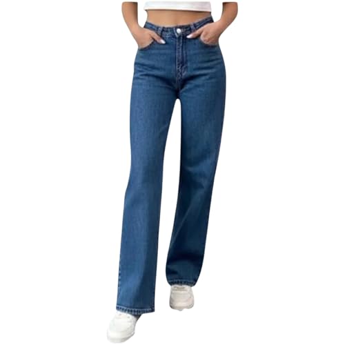 Image of Women's High Rise Straight Fit Jeans||Comfort Fit Straight Jeans