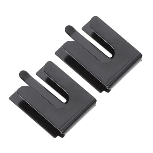 GRIRIW 2pcs Hand Microphone Clip Holder Mount Premium Iron Radio Hanger for Car Home Office Easy Installation Durable Sturdy Design No Drilling Required