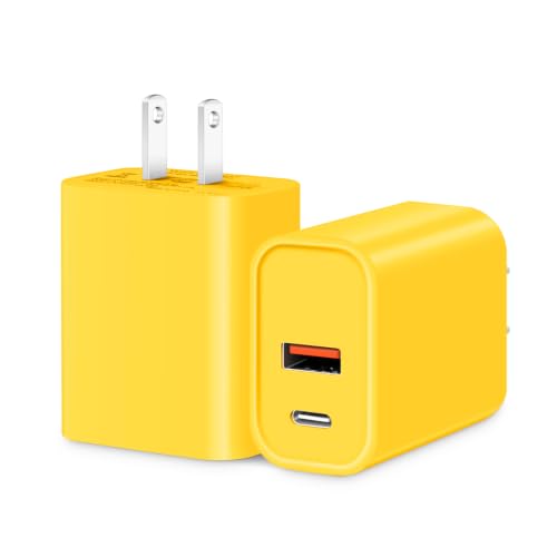Image of [2 Pack] 20W USB C Charger Block Fast Charging Multiport Adapter