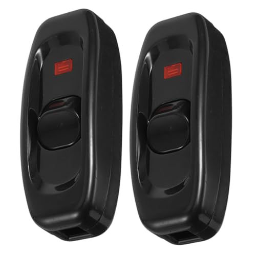 Holibanna 2Piezas Interruptor Línea Para Mesa Uds Con Indicador Control Único Conveniente Para Diversos Equipos De Iluminación