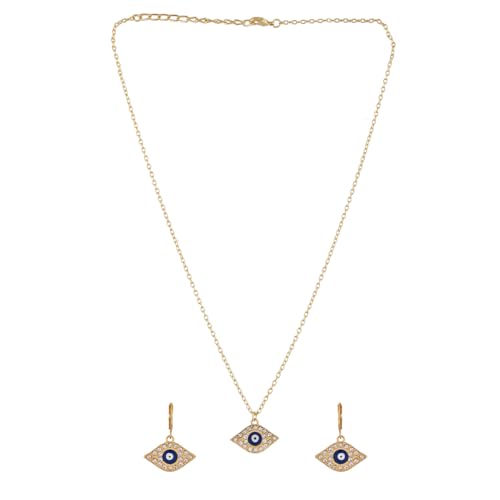 Guardian Evil Eye Pendant Set Necklace Bracelet Earrings
