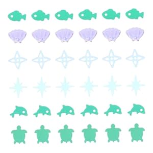 DIYEAH UBZ1046 Meeresmotive Pailletten-Set 2 Stück