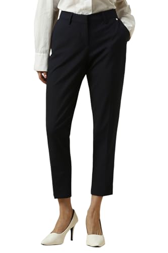 Image of Allen Solly Women's Regular Fit Mid Rise Pants