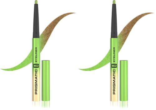 Image of Glam21 Prismatic 5D Eyeliner| Waterproof|Smudge proof|Long lasting eyeliner with easy application|Creamy Formula|Multichrome Effect Bold Color Payoff | 03-Starlight (Pack of 2)