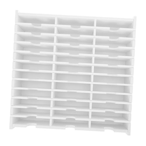 Levemolo Inkpad Organizer CD Storage Rack Multi Grid Holder for Dvds and Compact Design for Efficient Space Saving for Home and Office Use Protects Discs From Scratches and Dirt