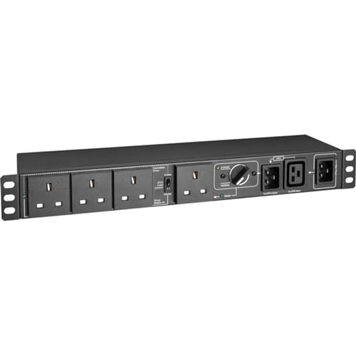 Tripp Lite - PDUBHV20B - Tripp Lite 220-240V 13A Single-Phase Hot-Swap PDU with Manual Bypass - 4 BS1363 Outlets, C20 & BS1363 Inputs, Rack/Wall - Manual Bypass - BS 1363, IEC 60320 C20-4 x BS 1363