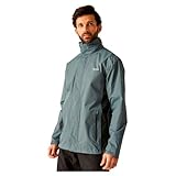 Regatta Great Outdoors - Chaqueta Impermeable con Capucha Modelo Classic Matt para Hombre (L) (Tiempo Tormentoso, Ceniza)