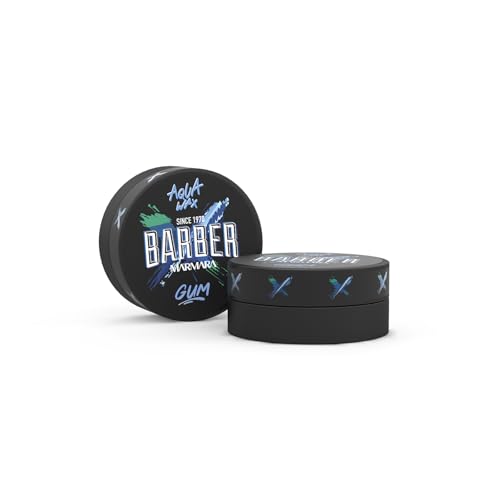 BARBER MARMARA GUM Aqua Hair Wax 150ml Bubblegum Gel-Wax mit Wet-Effekt Haarwachs mit Glanz - Haargel Kinder