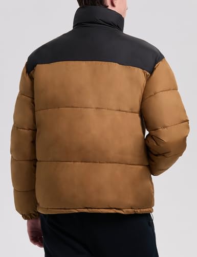 Mens Puffer Jacket Winter Warm Lightweight Puffy Coats Waterproof Long Sleeve Zip Up Quilted Parka Jackets4