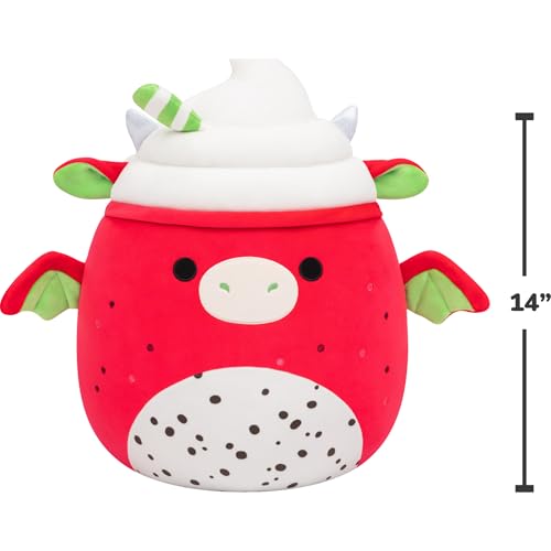 Image of Squishmallows Original 14in Icarus the Dragonfruit Drink - Official Jazwares Plush (Large)