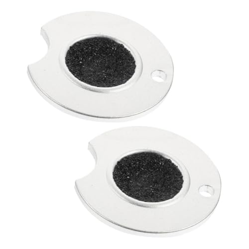 Mikikit 2pcs Pool Cue Tip Shaper Tool Aluminum Alloy Cue Stick Shaft Sander Mushroom Head Billiard Cue Shaft Refinishing Maintenance