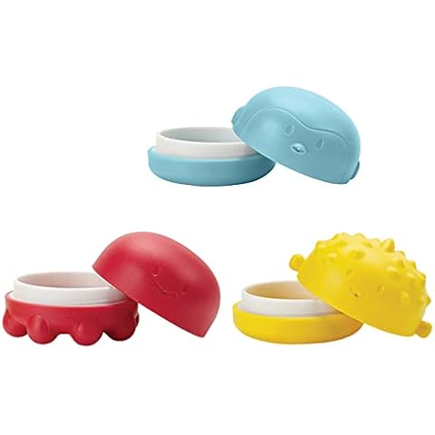 Ubbi Squeeze and Squirt Silicone Mold Bath Toys for Toddlers and Baby, Multicolor Cover