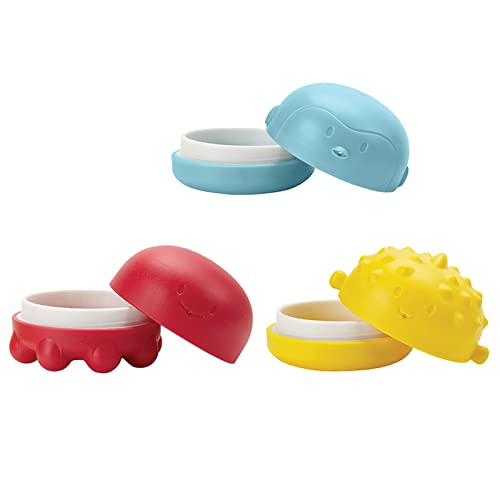 Image of Ubbi Interchangeable Bath Toys for Toddlers and Baby, Colorful Mix and Match Baby Bath Accessory, Water Toys for Toddler Bath Playtime, Set of 4