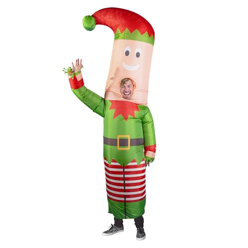 Image of LookOurWay Inflatable Tube Man Costume - Wacky Wavy Arm Guy Funny Inflatable Halloween Costume