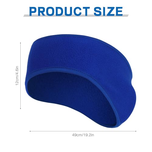 Image of Ear Warmers Headband, KOMAKE 2 Pack Earmuff Headband Fleece Earmuffs Running Headband Winter Ear Covers Moisture Wicking Sweatband Ski Sport Headband For Men & Women (Black+Gray)