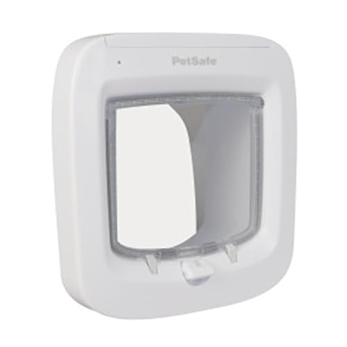 PetSafe Microchip Cat Door, Exterior or Interior Pet Door - Multi-User RFID Access Up to 40 Pets, 4-Way Locking, Weatherproof, DIY Easy Install, Hardware Kit...