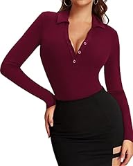 D Long Sleeve Burgundy