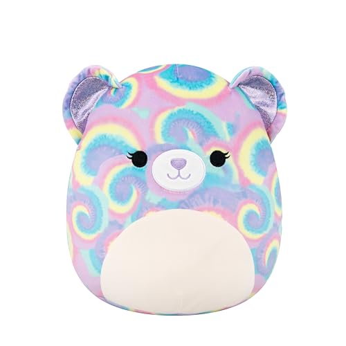 Squishmallows Original 12in Jonessa The Purple Psychedelic Tie-Dye Bear –