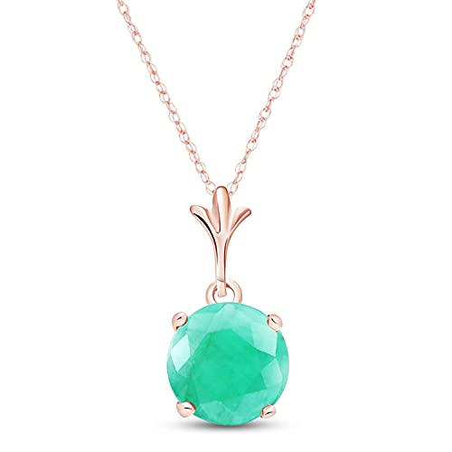 Collier Fin Bronze Plaqué Or Avec émeraudes Naturelles - Occasion Jamais Porté