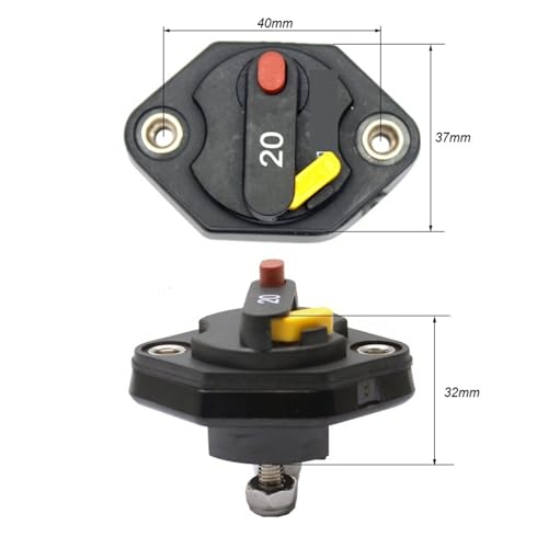 Disyuntor impermeable de 12V-32V CC 40A 50A para audio de coche marino 2
