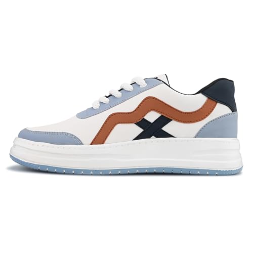 Image of Centrino Gym Casual Sneakers for Man | Shoes for Men Stylish | Lightweight Lace-Up Canvas Walking Shoes | Cushioned Insole | Breathable Comfortable | Anti-Skid Sole | Mens Sports Sneaker Shoes Daily (9537)