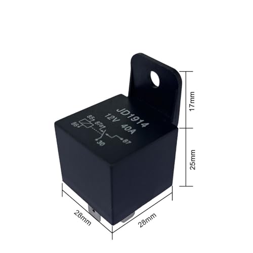 Relé de potencia CC 24V 40A de 5 pines 1NO1NC e interruptor inversor para corriente continua 2