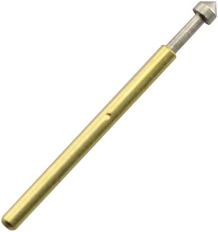 RuiLing 100-Pack P75-E3 Spring Test Probe Pogo Pin Diameter 1.5mm Thimble Length 16.5mm Gold Plated PCB Testing Pin Spring Contact Probe for Test Tools