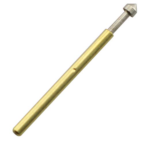 RuiLing 100-Pack P75-E3 Spring Test Probe Pogo Pin Diameter 1.5mm Thimble Length 16.5mm Gold Plated PCB Testing Pin Spring Contact Probe for Test Tools