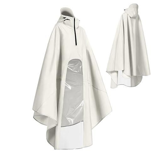 Generisch Poncho de lluvia para adultos, protección contra la lluvia para adultos, impermeable, capa de tela Oxford, protección de lluvia de alto cierre para exteriores, festivales, camping,