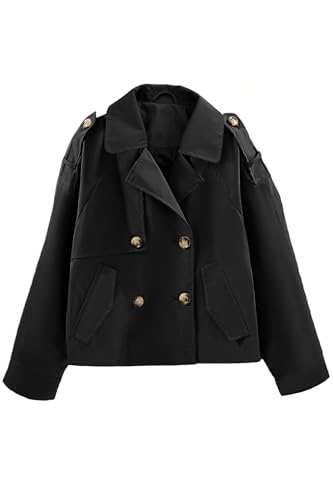 Giolshon Girls Faux Leather Jacket Motorcycle Biker Coat Kid's Fall PU Outerwear (5-14 Years)