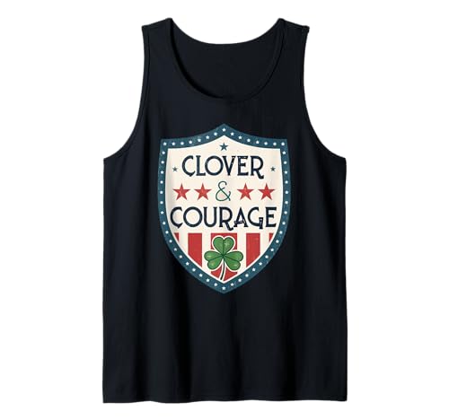 Clover & Courage Proud Teacher - Día de San Patricio irlandés Camiseta sin Mangas