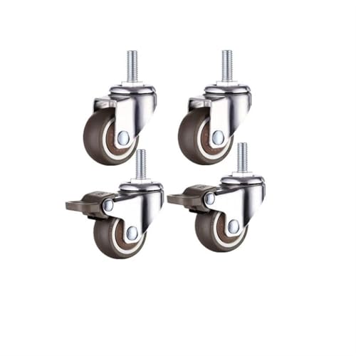 Roulette de meubles anti rayure pour sol fragile avec vis silencieuse Tpr pack de 4