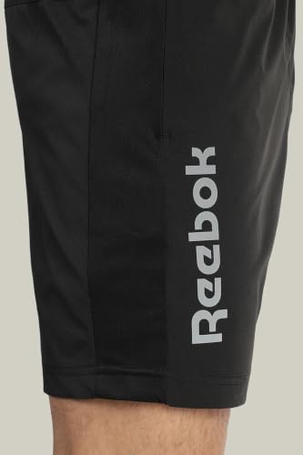 Image of Reebok Men's Polyester Running Shorts - Quick Dry Lightweight Sports Shorts for Men | Gym Shorts for Men | Training Fitness Running Shorts - Secure Drawcord Waistband