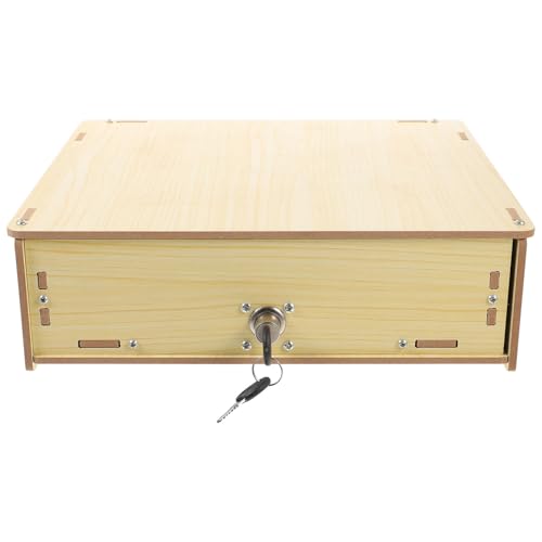 jojofuny Portable Multi-Grid Cash Drawer Organizer Desktop Money Tray for Coins Cash and Bills Compact Currency Storage Box for Retail and Home Use